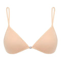 Seamless Triangle Cup Bra – Cross Strap Front Buckle