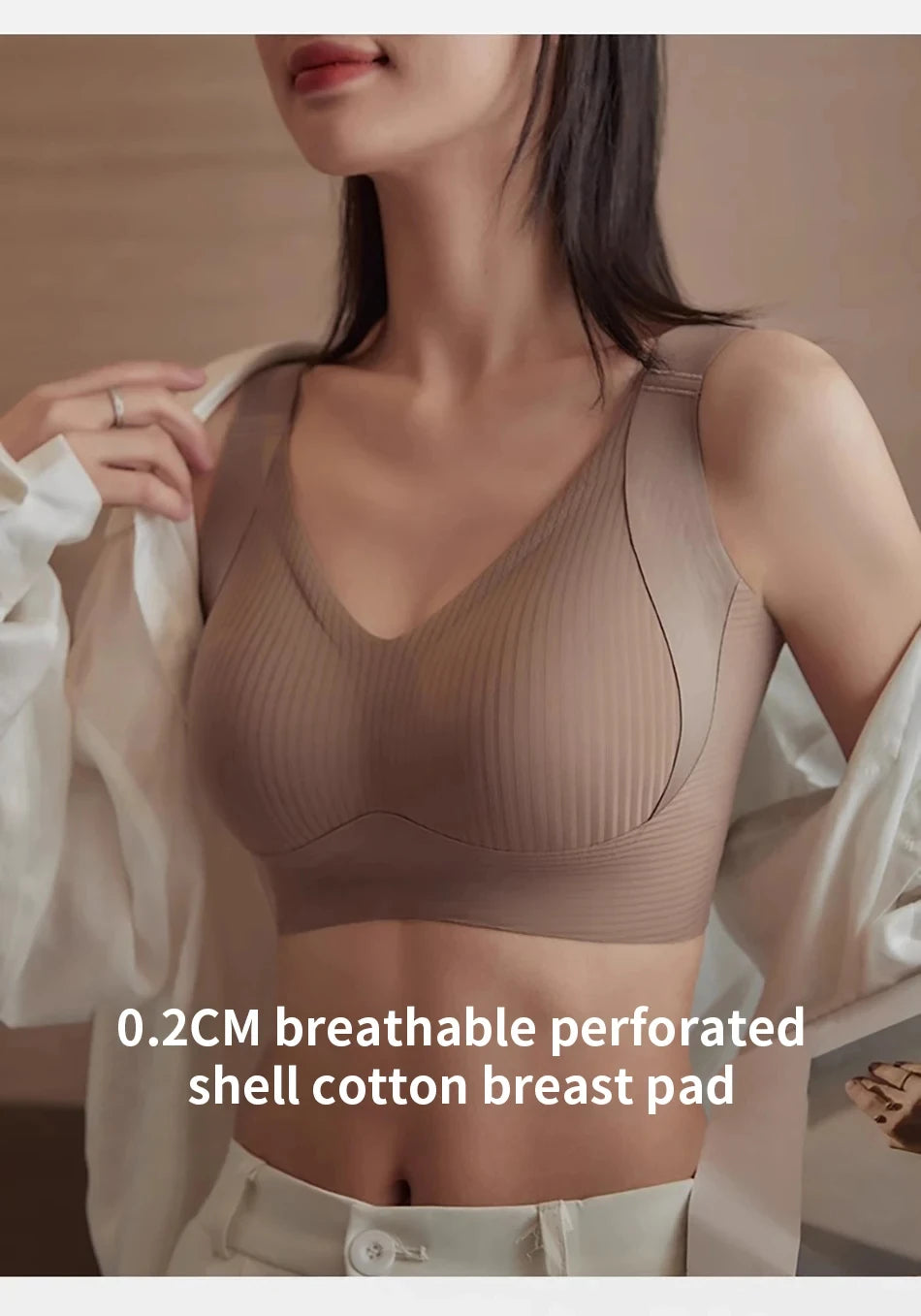1/2PCS Women's Seamless Underwear, Thin Style, Large Breasts, Small Breasts, No Wires, Pull-up And Anti-sagging Large Size Bra