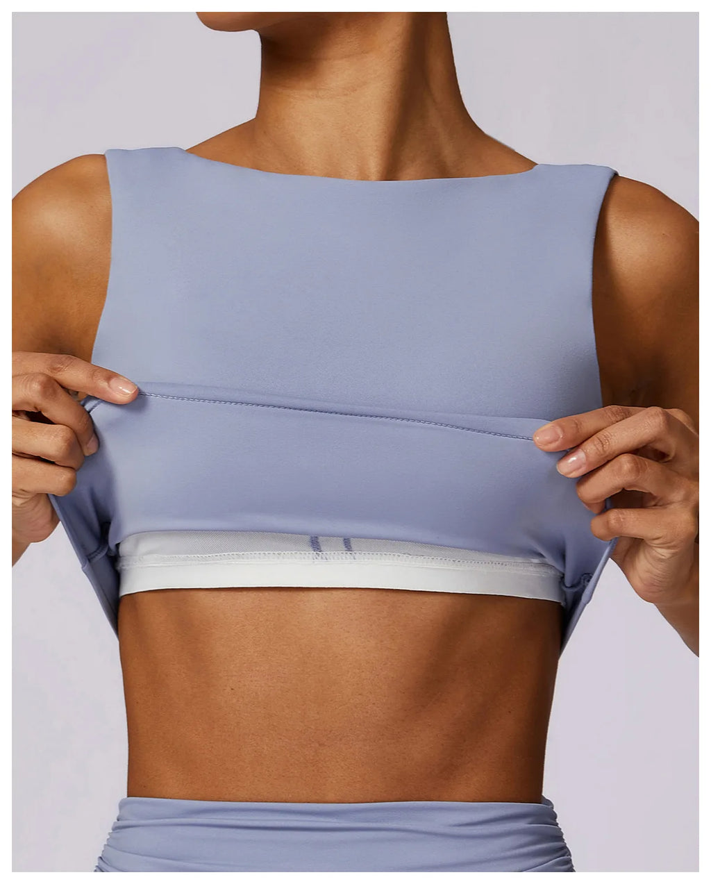 High Strength Sports Bra Shockproof Crop Top Anti-sweat Fitness Top Women Yoga Bra Backless Push Up Sport Top Gym Workout Top