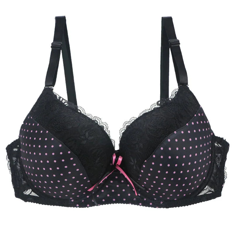 DaiNaFang Lace Push-Up Bra – Full Cup Underwire B C D E
