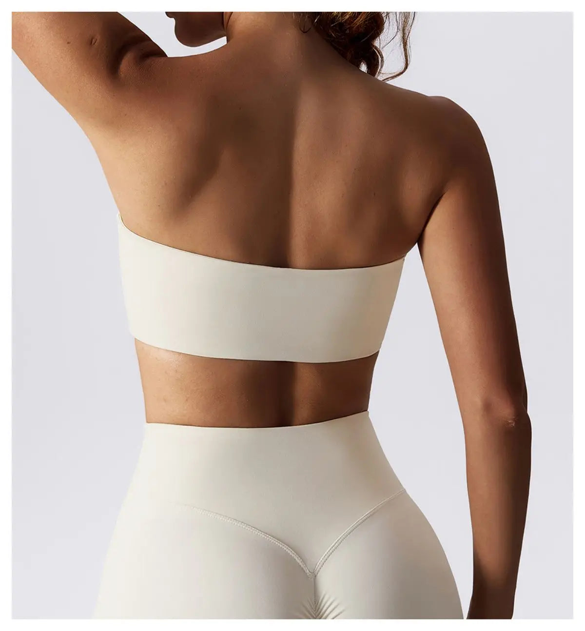 Strapless Sports Bra Tube Top – Quick-Dry Yoga Chest Wrap Workout S–XL