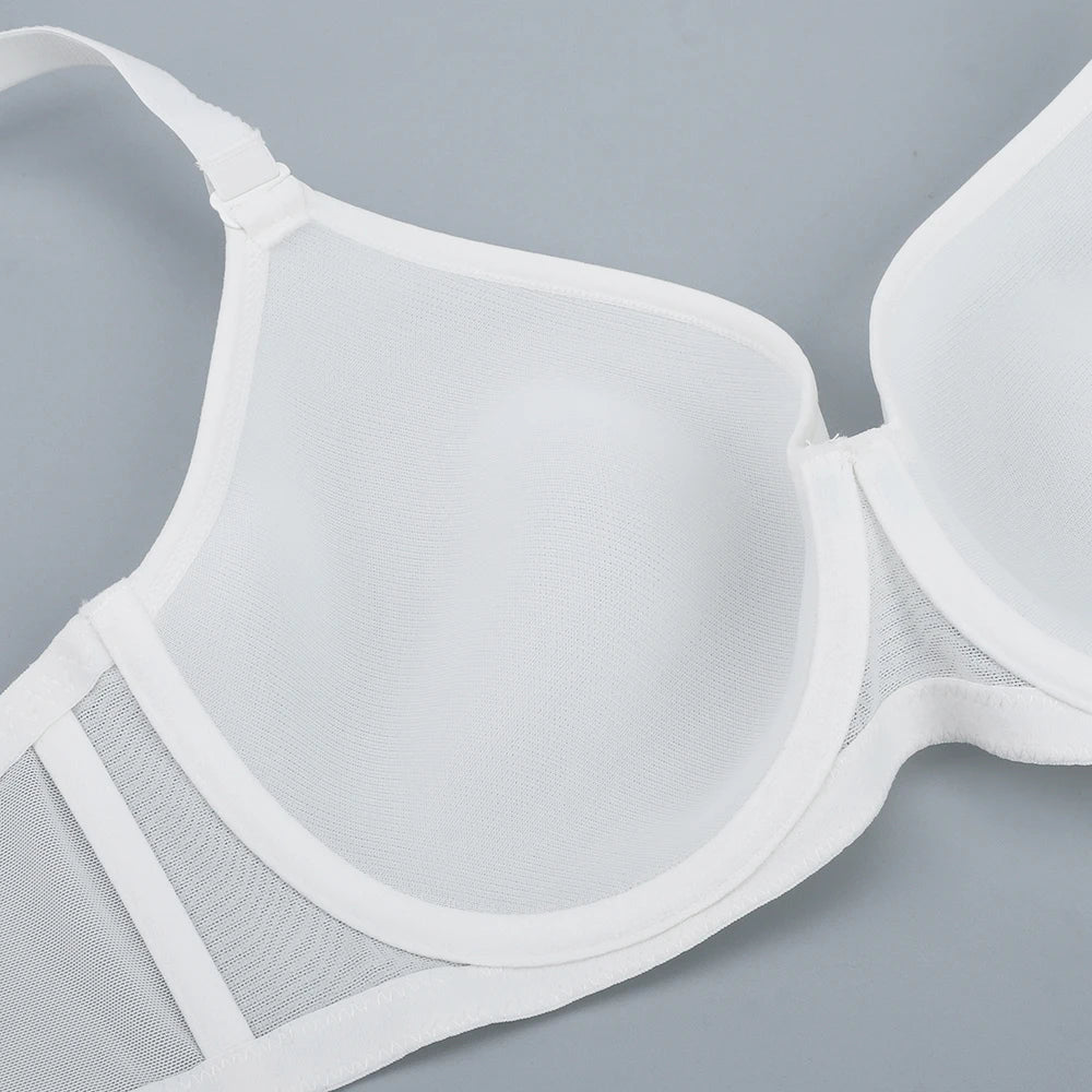 Sheroine Plus Size Full Coverage Bra – Ultra-Thin Mesh Underwire
