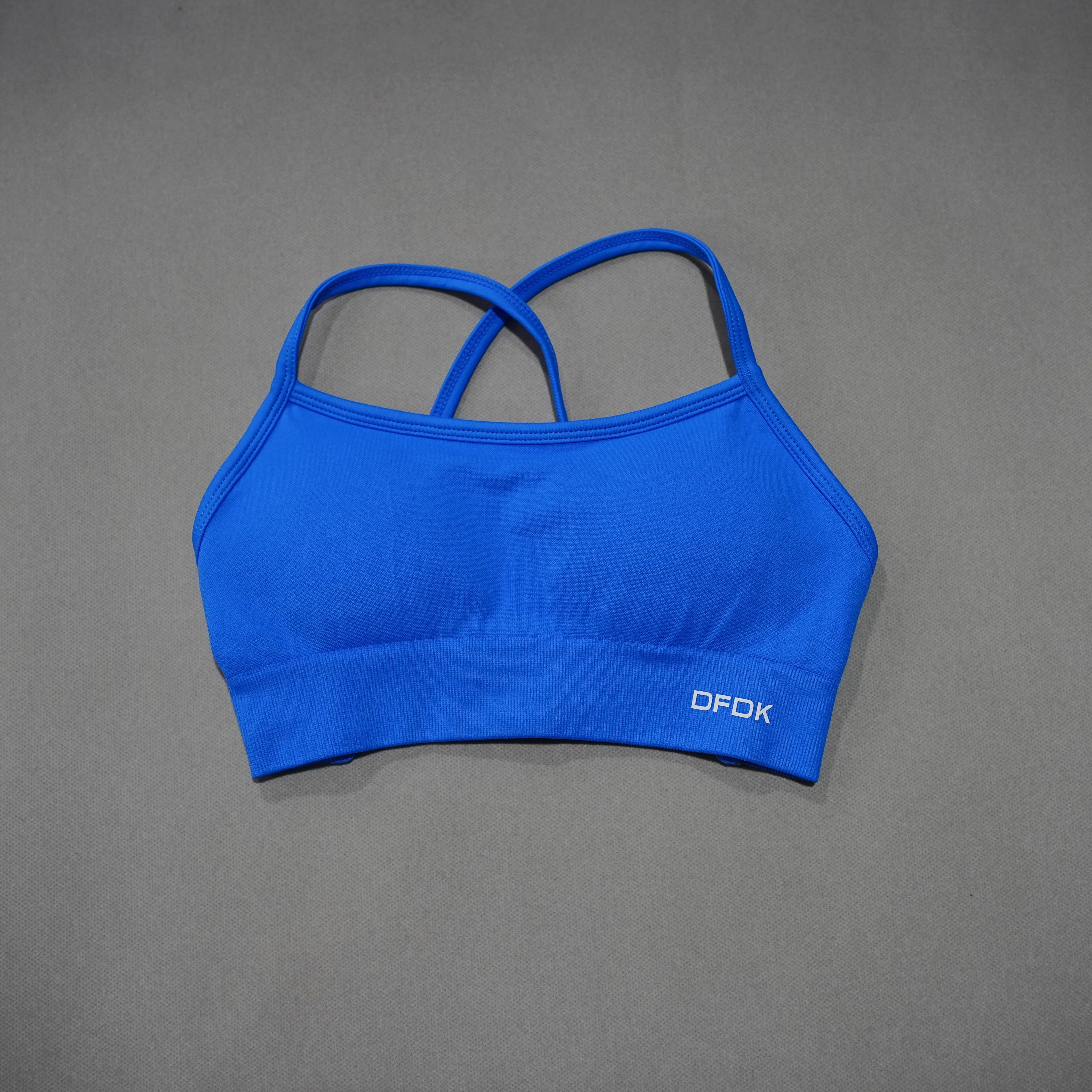 DFDK Women Seamless Cross Back Yoga Bra Wirefree Push Up Sports Top Removable Pad Breathable Shockproof Fitness Gym Daily Wear