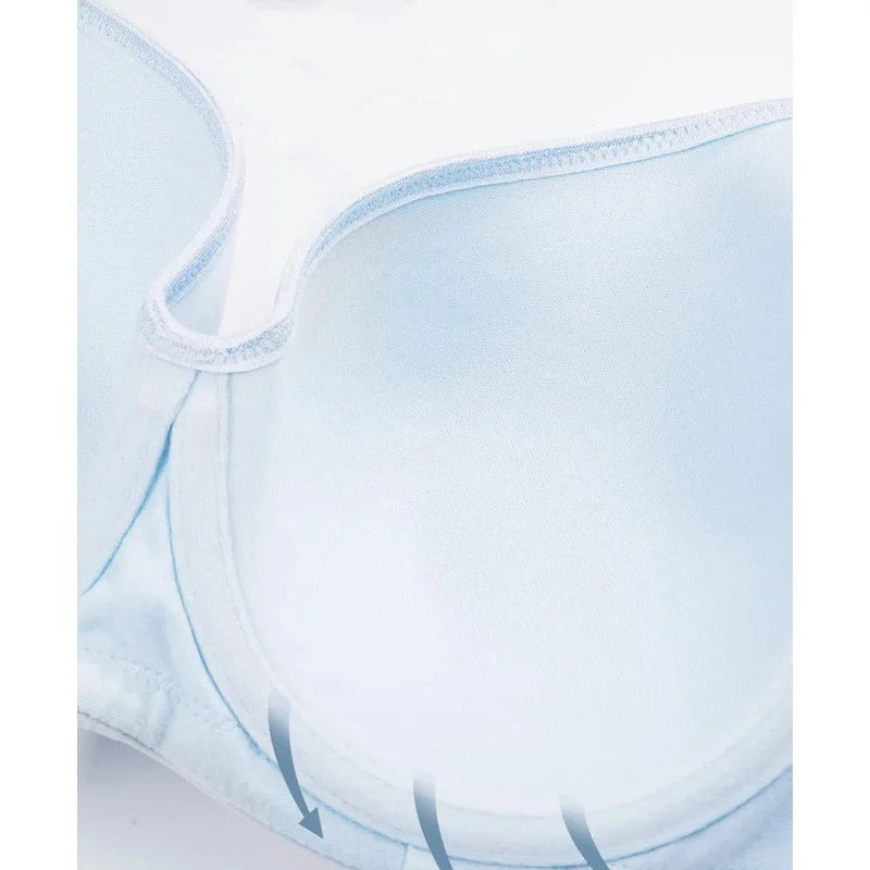Womens Seemless Balconette Lightly Padded Push Up Bras Full Cup Support Underwire Female Lingerie 34 36 38 40 42 C D E F G H I J