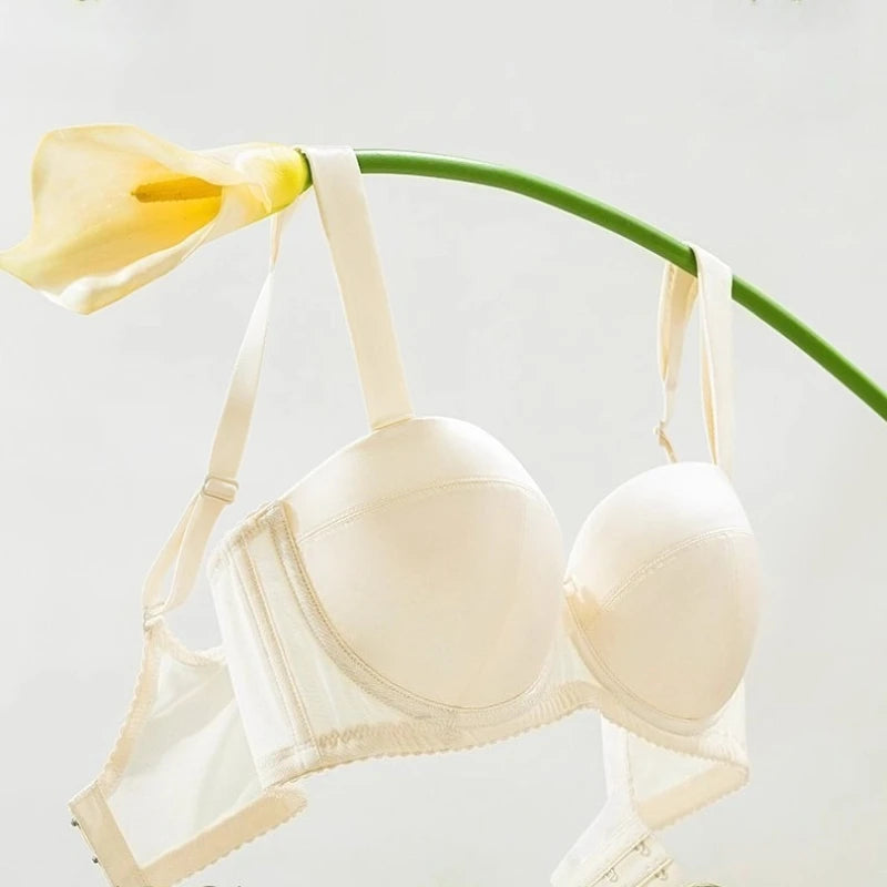Smooth Minimizer Bra – Full Coverage Side Support Anti-Sagging Wireless 70A–100H