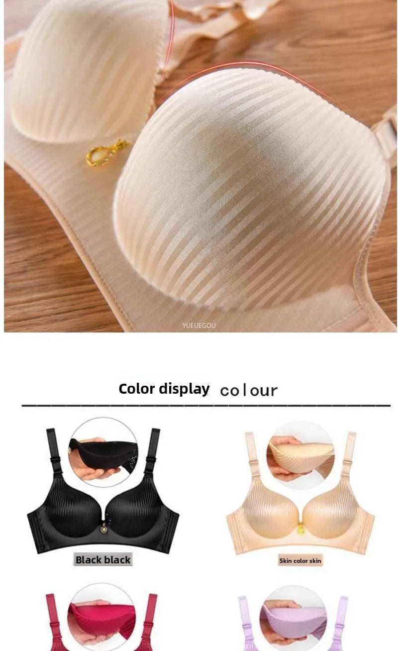 Women's 8CM Extreme Push Up Bra Wireless Side Smoothing Lift Enhance for Small Flat Chest Seamless Breathable Comfort AA A B Cup