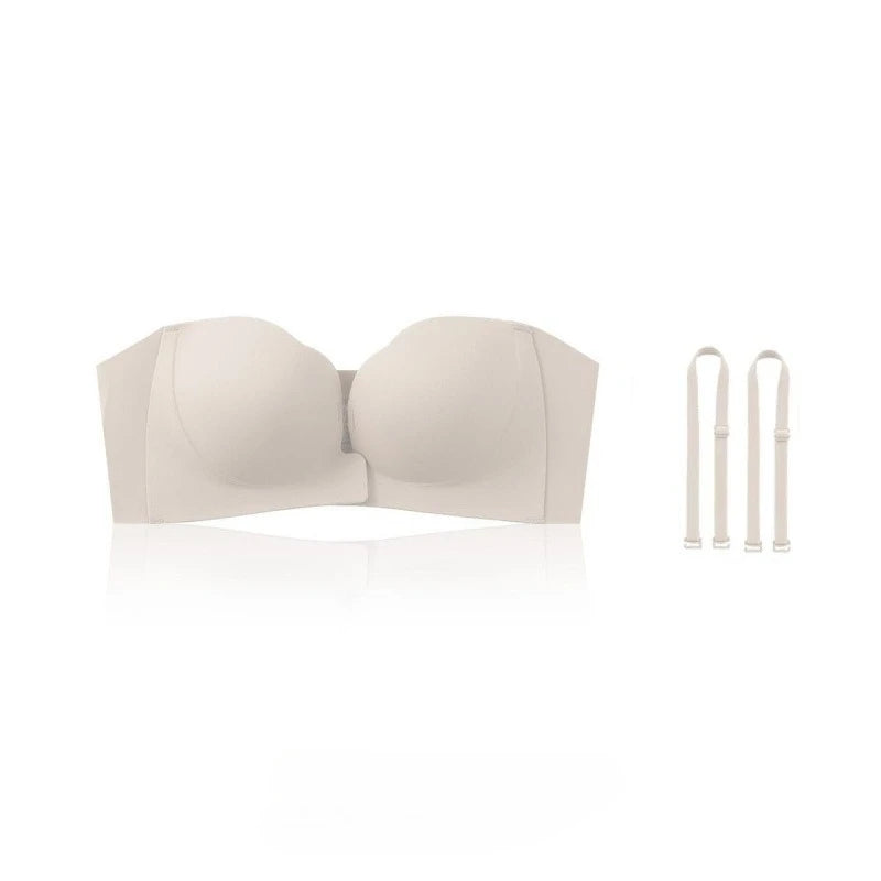 Strapless Bras for Women Seamless Push Up Brassiere Thick Soft Underwear Solid Color Adjustable Invisible Lingerie 2026