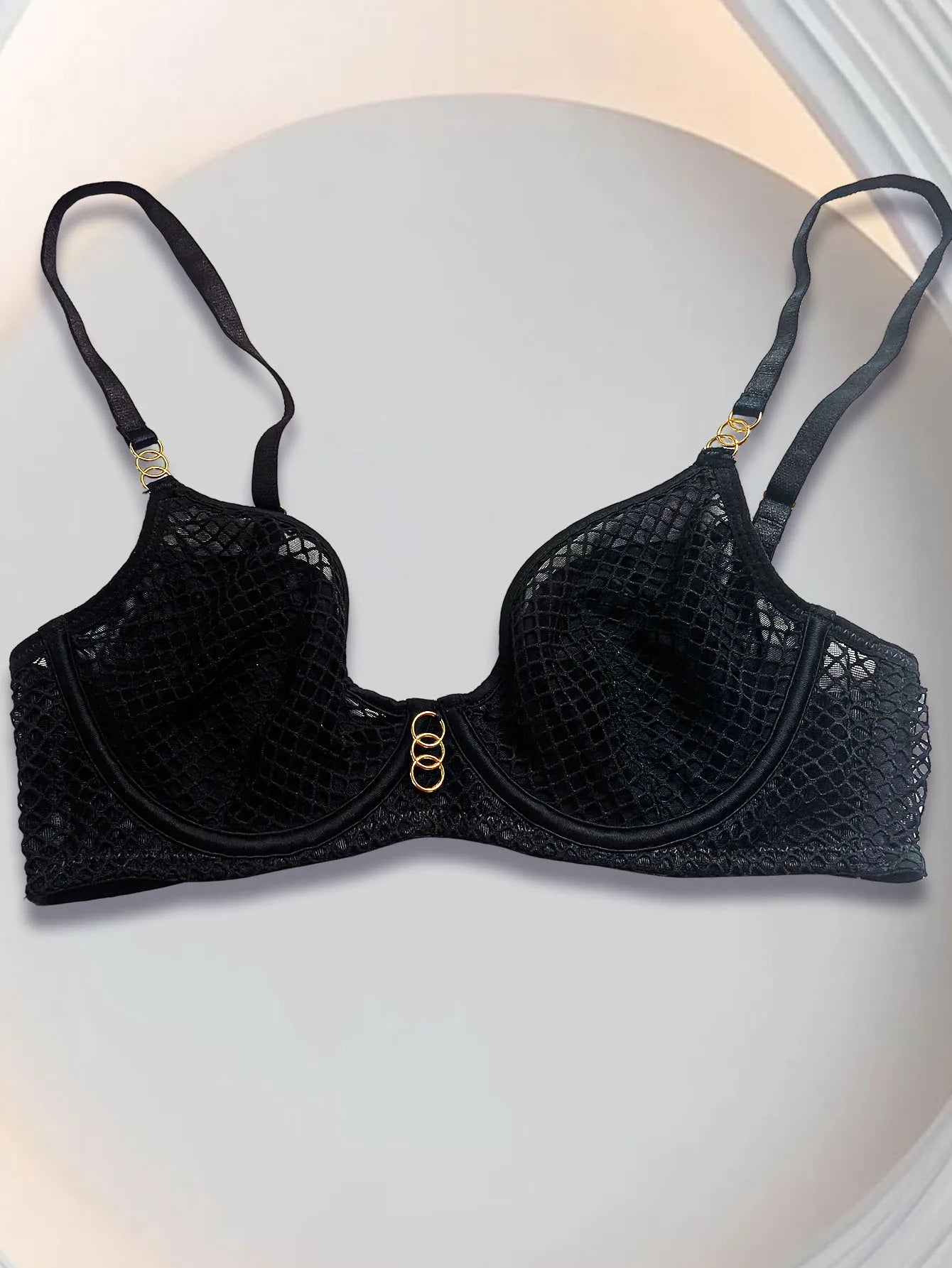Minimizer Bras for Women Full Coverage Sheer Balconette Bra Underwire Non-Padded Soft Mesh Comfort Everyday Bras