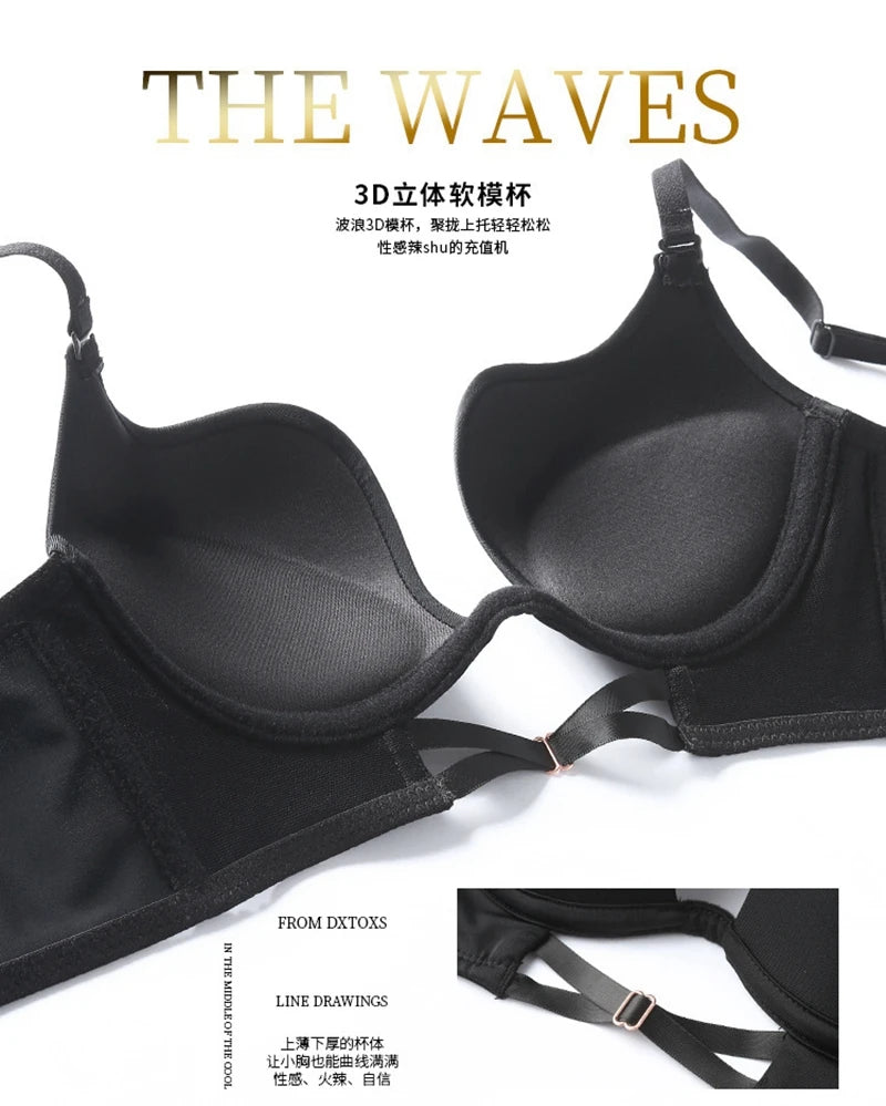 Invisible Deep U Plunge Bra – Backless Strapless (4 Styles)