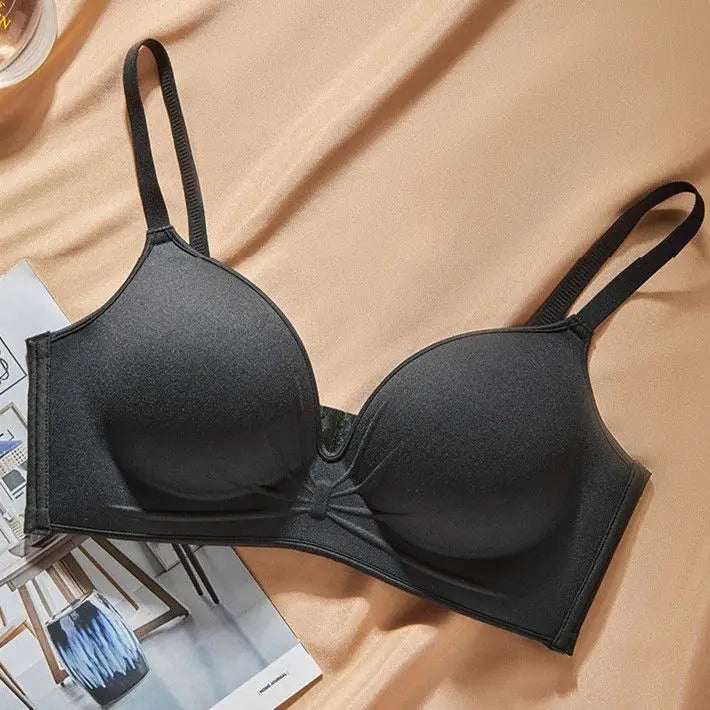 10 cm Extreme Push Up Bra Wireless Seamless T Shirt Bra for AA A Cup Ultra Thick Padded Anti Sagging Side Smoothing Gathers Lift