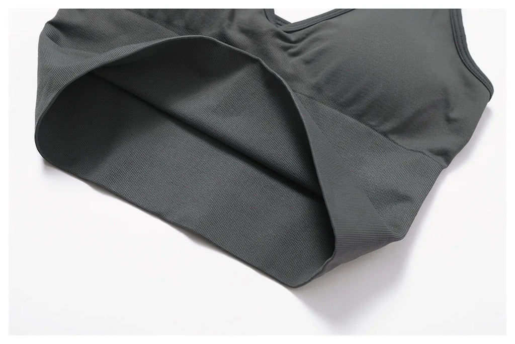 Hanging Neck Bra Women Sports Bra Top Push Up Fitness Seamless Yoga Bra Underwear Sport Tops Women Breathable Running Gym Vest