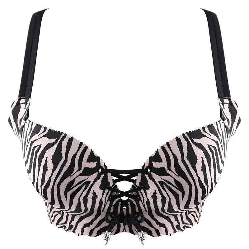 Padded Push-Up Bralette – Wire-Free Adjustable Drawstring Beautiful Back