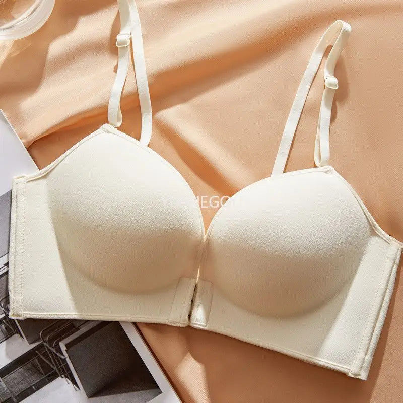 10cm Front Closure Push-Up Bra – Halter Neck for Small Chest