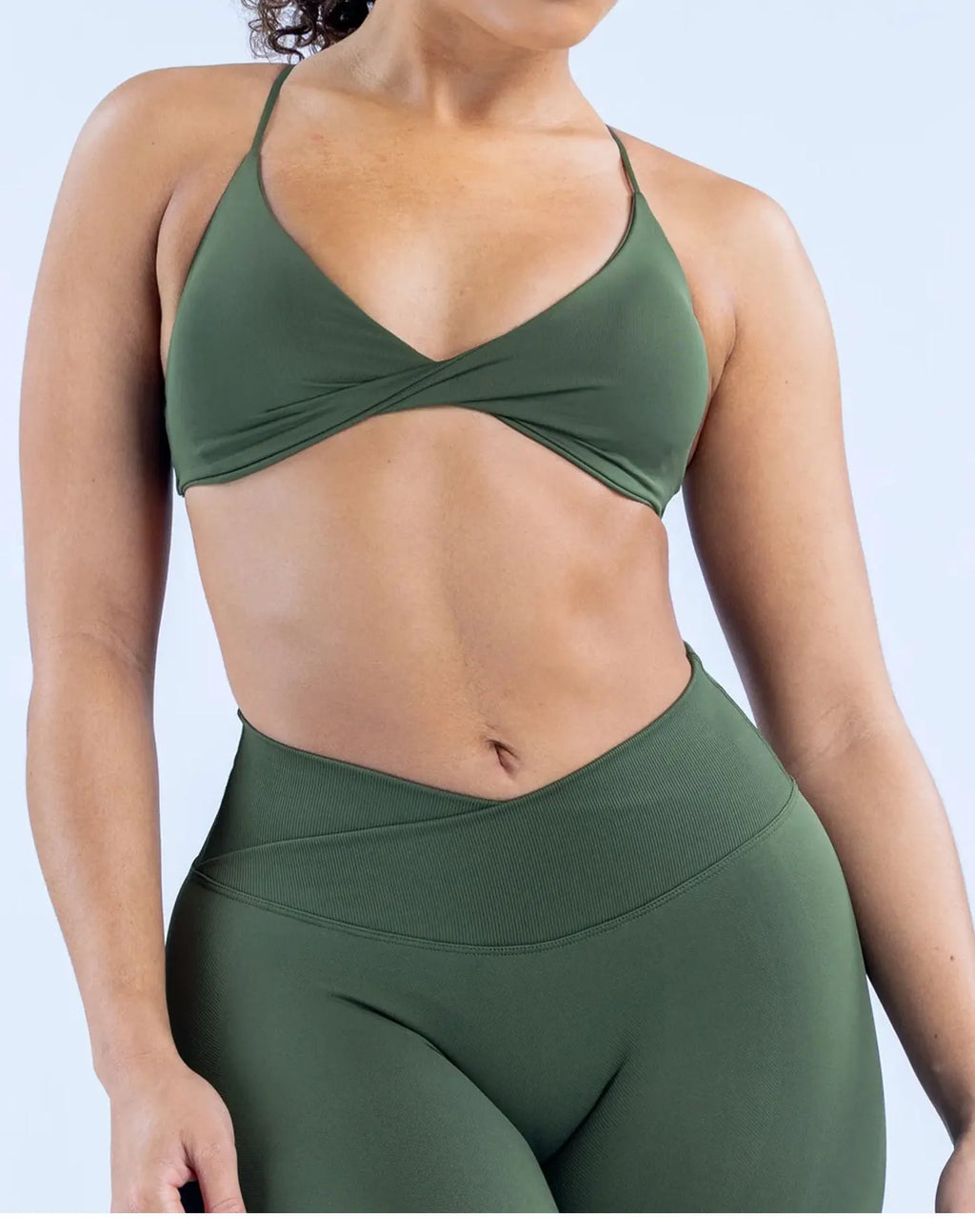 Vision Twist Front Sports Bra High Support Women Gym Clothes Fitness Underwear Push Up Seamless Yoga Bra Workout Yoga Top