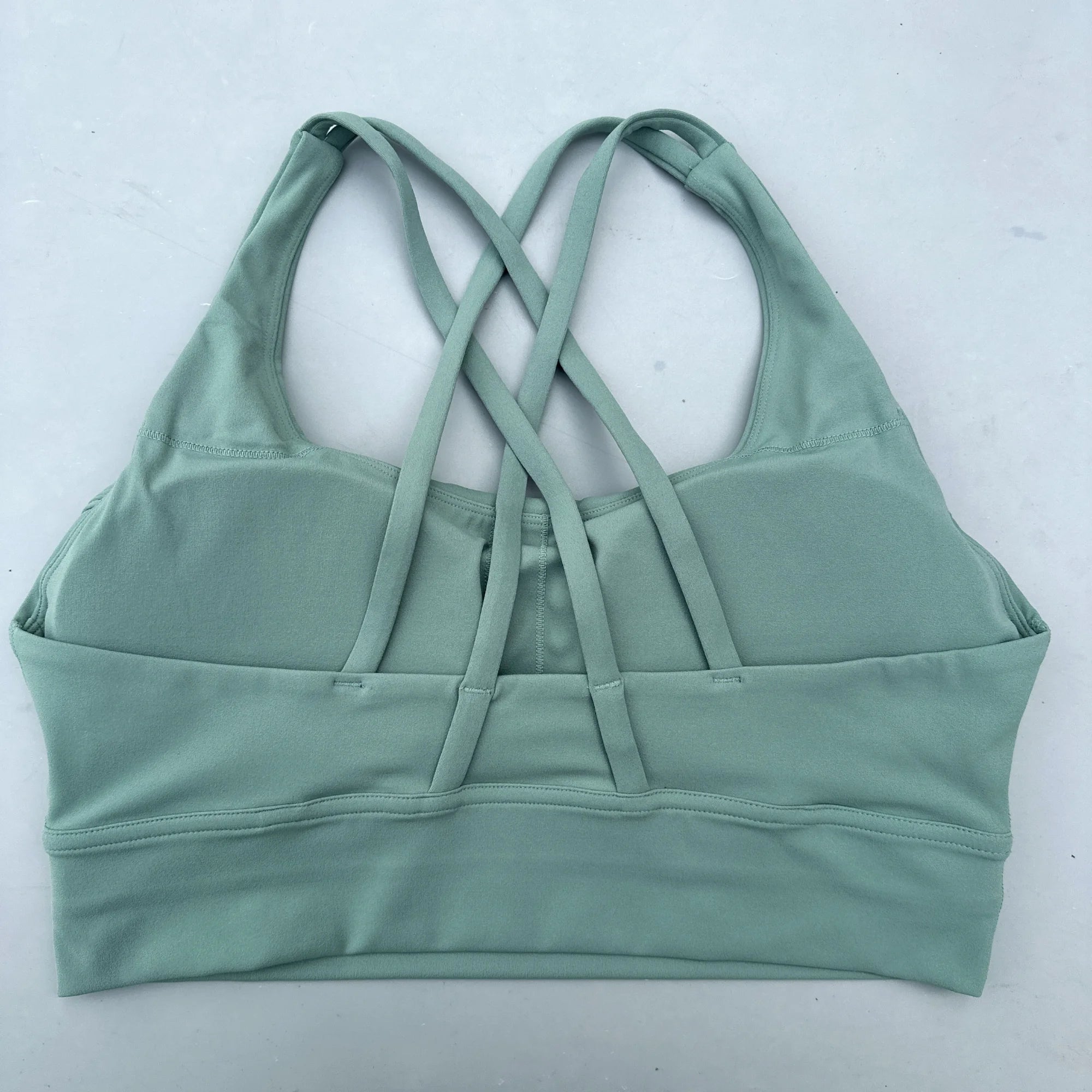 Cross Back Sports Bra Vest – High Support Shockproof Padded Gym Top