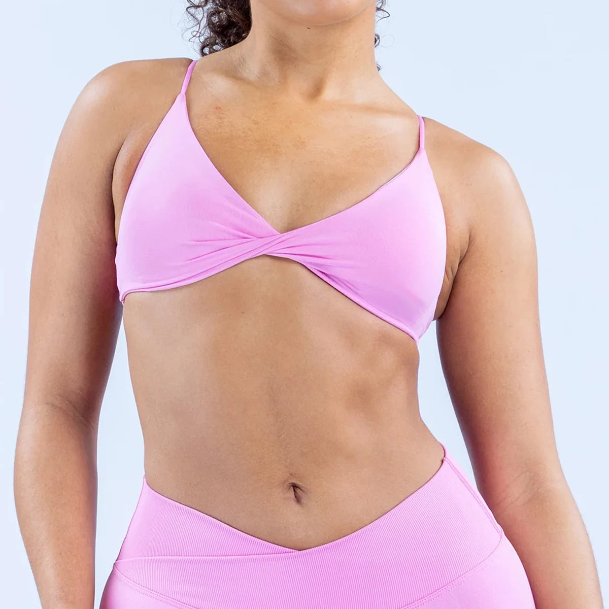 Vision Twist Front Sports Bra High Support Women Gym Clothes Fitness Underwear Push Up Seamless Yoga Bra Workout Yoga Top