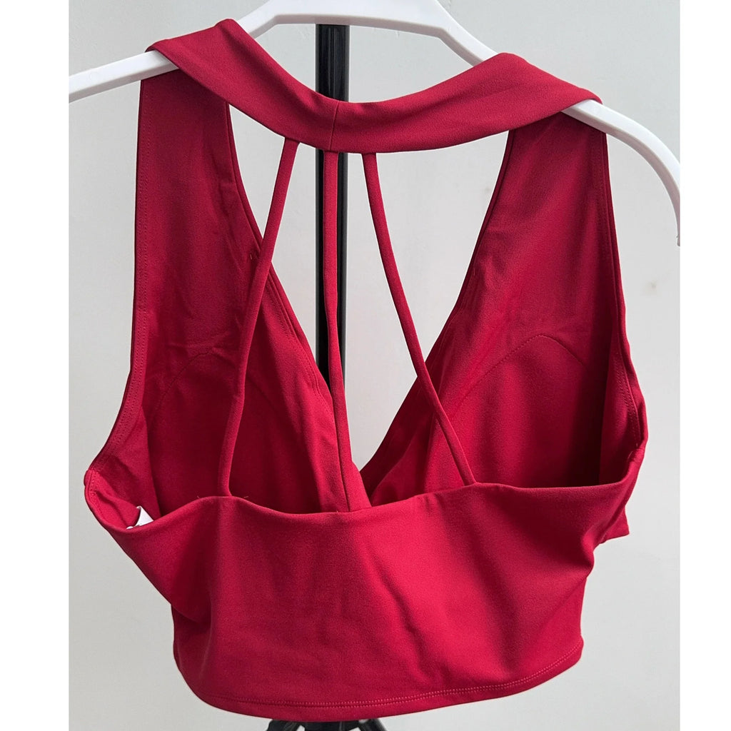 Shockproof Seamless Sexy Padded Athletic Sport Bra Women Backless Workout Gym Anti-Shock Yoga Crop Top Fitness Bra Suits