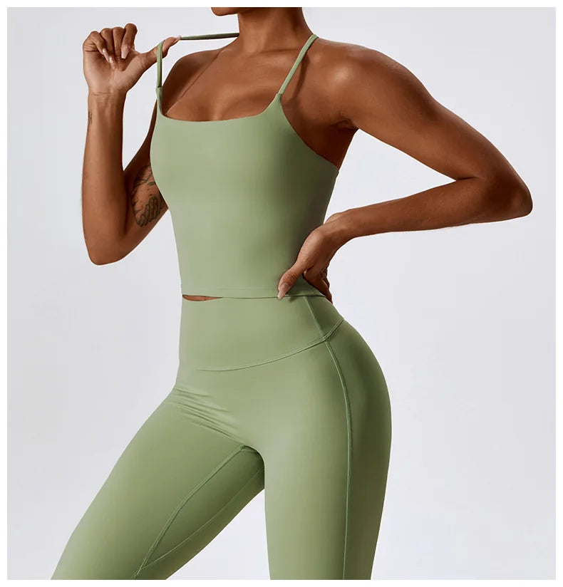 Breathable Yoga Bra Outdoor Gym Running Sports Bra Fitness Tops For Women Quick Dry Workout Clothing Yoga Tank Top