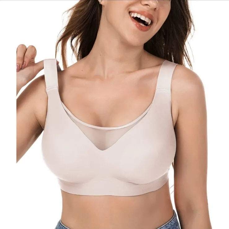 KUCLUT 2-Pack Plus Size Jelly Sports Bra – Anti-Sag Anti-Bounce Beautiful Back