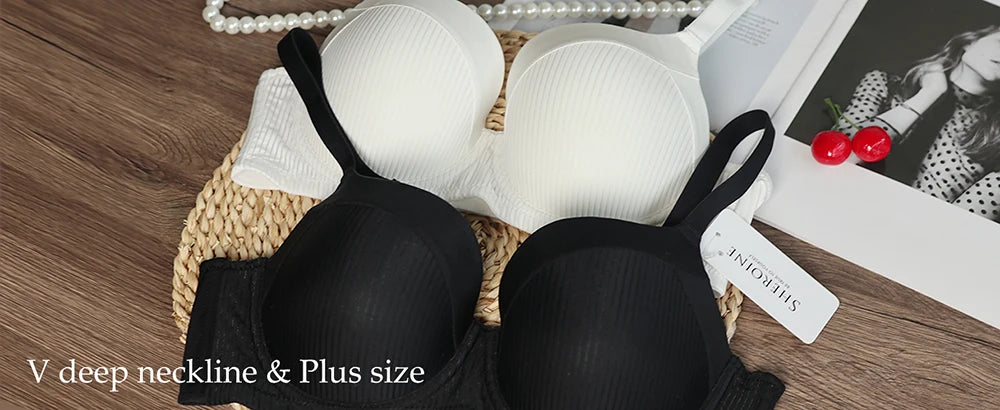 Sheroine Plus Size Push-Up T-Shirt Bra – Full Coverage