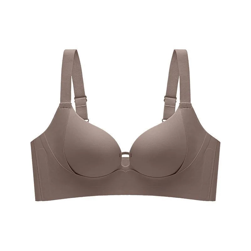 Brown bra on a white background