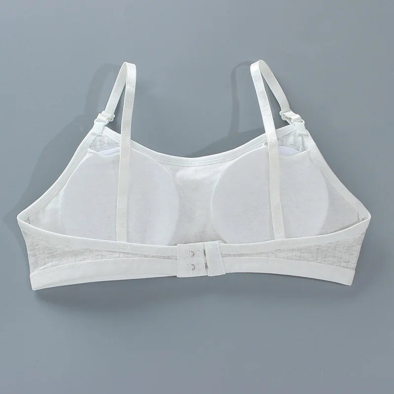 Girls Training Bras 4-Pack – Seamless Soft Cotton Vest Bra (Ages 8–20)