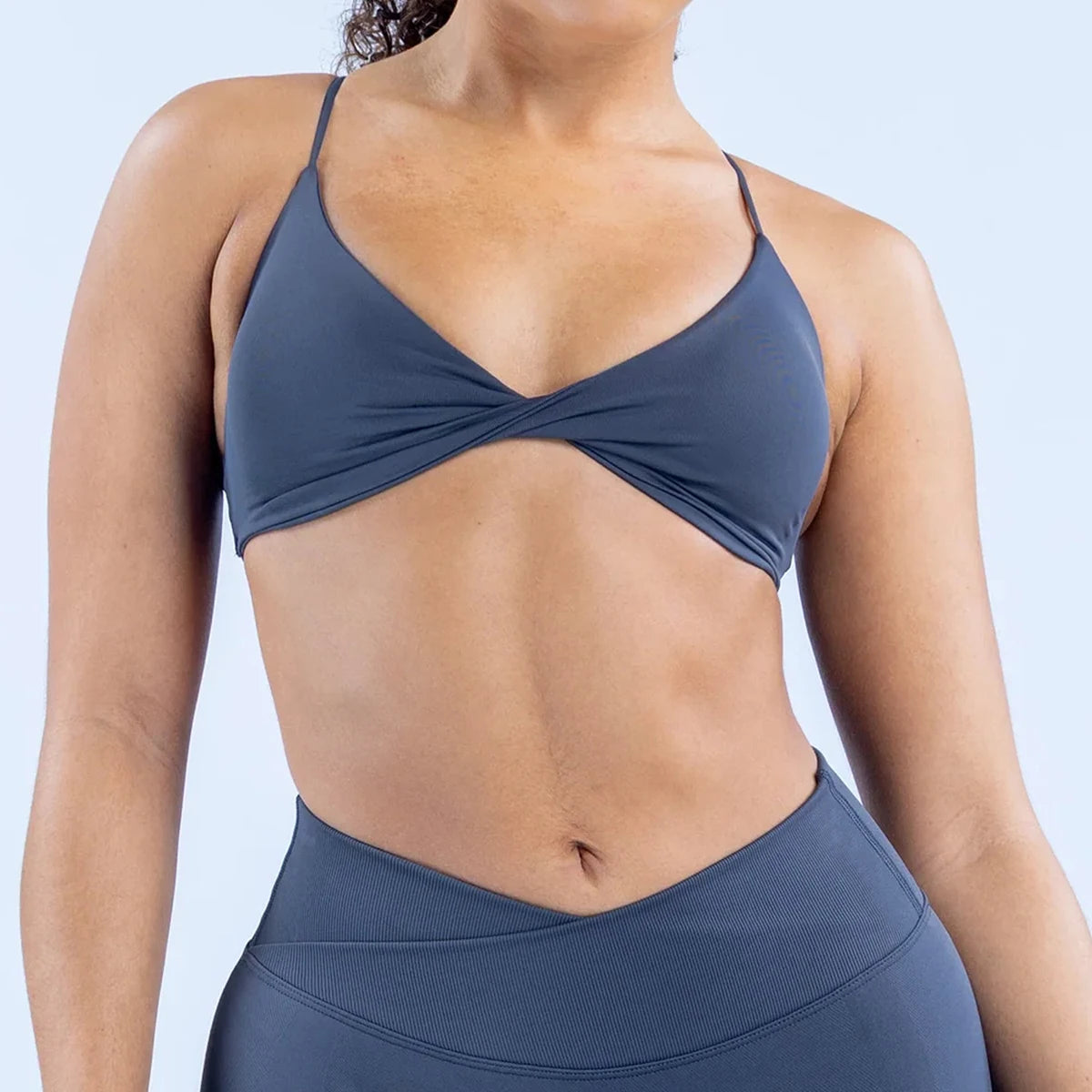 Vision Twist Front Sports Bra High Support Women Gym Clothes Fitness Underwear Push Up Seamless Yoga Bra Workout Yoga Top