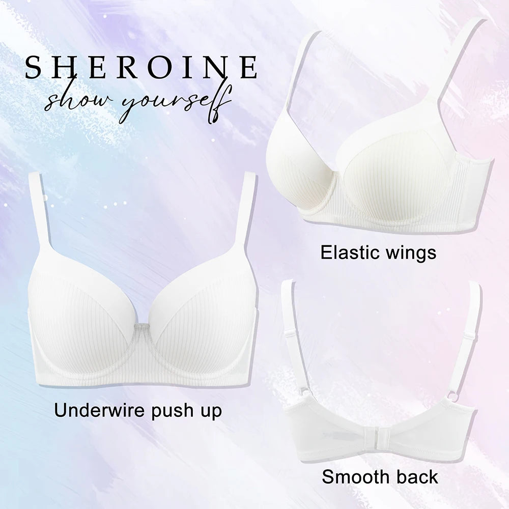 Sheroine Plus Size Push-Up T-Shirt Bra – Full Coverage