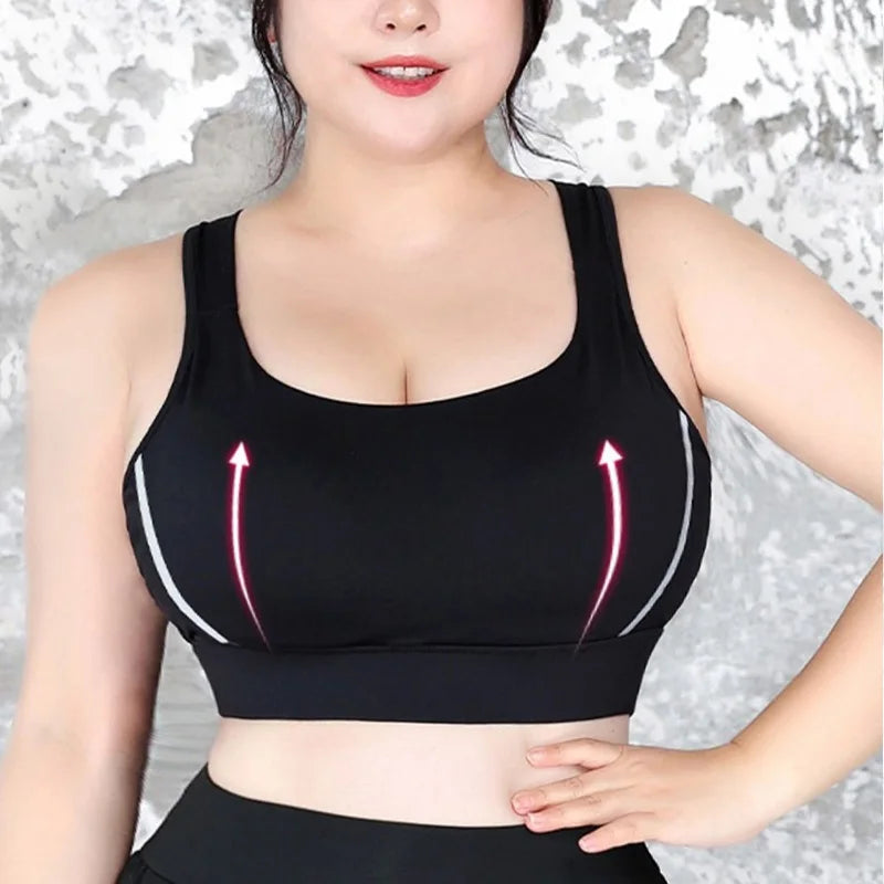 Cloud Hide High Impact Sports Bra – Plus Size Shockproof Yoga Tank S–5XL