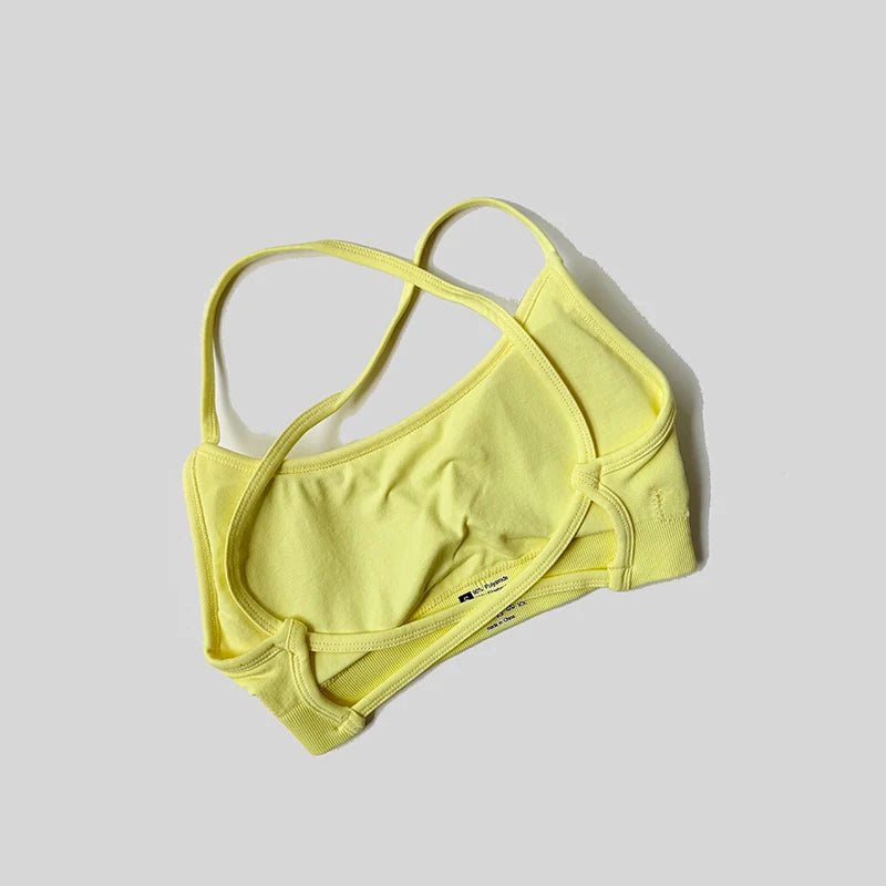 WAREBALL Backless Sports Bra Women Seamless Yoga Top Bra Padded Gym Crop Top Stretchy Breathable Fitness Sports Top