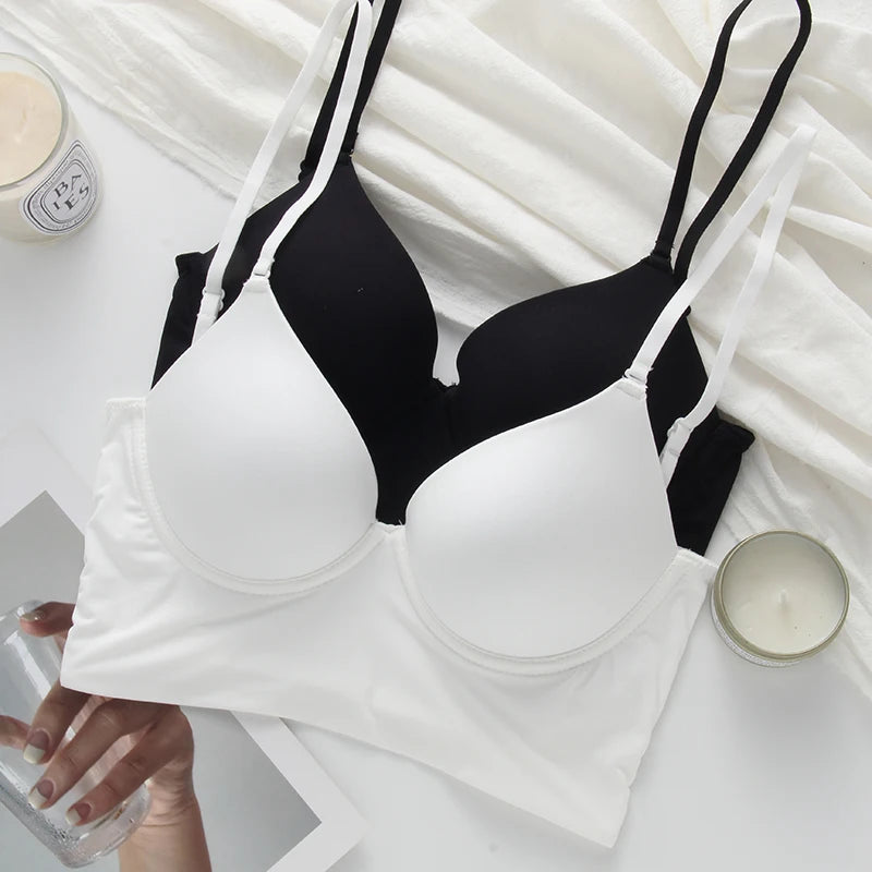 Invisible Lift-Up Bra – Seamless Deep U Plunge Backless