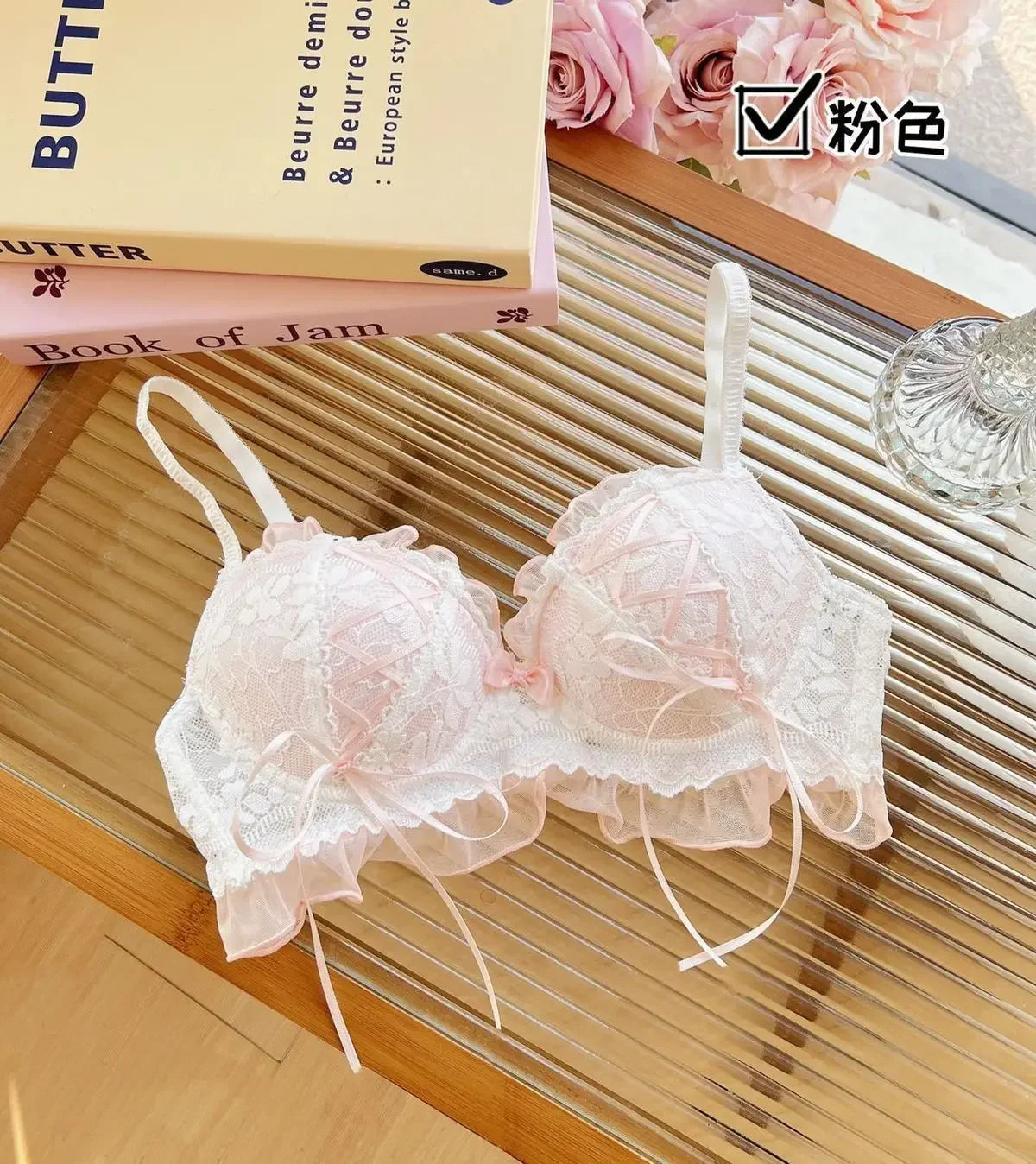 Japanese Style Lolita Princess Wind Lace Lace Lingerie Design for Girls Push-up Bra Women Underwear  Push Up Bra