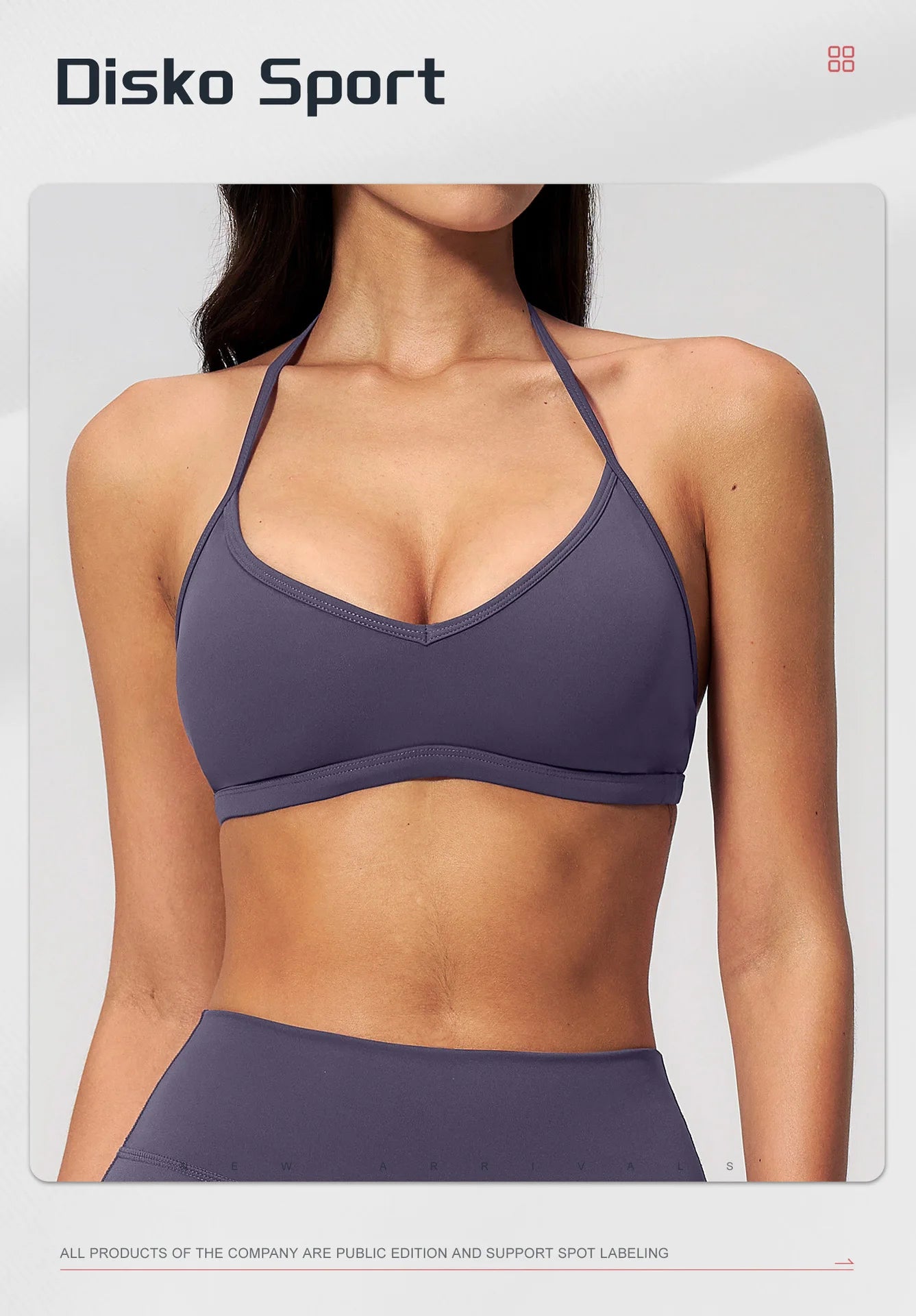 Hearuisavy Sports Bra Gym Women Halter Neck Yoga Bra Halter Neck Brushed Yoga Bra Running Pilates Quick Drying Workout Top Femal