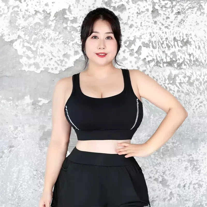 Cloud Hide High Impact Sports Bra – Plus Size Shockproof Yoga Tank S–5XL