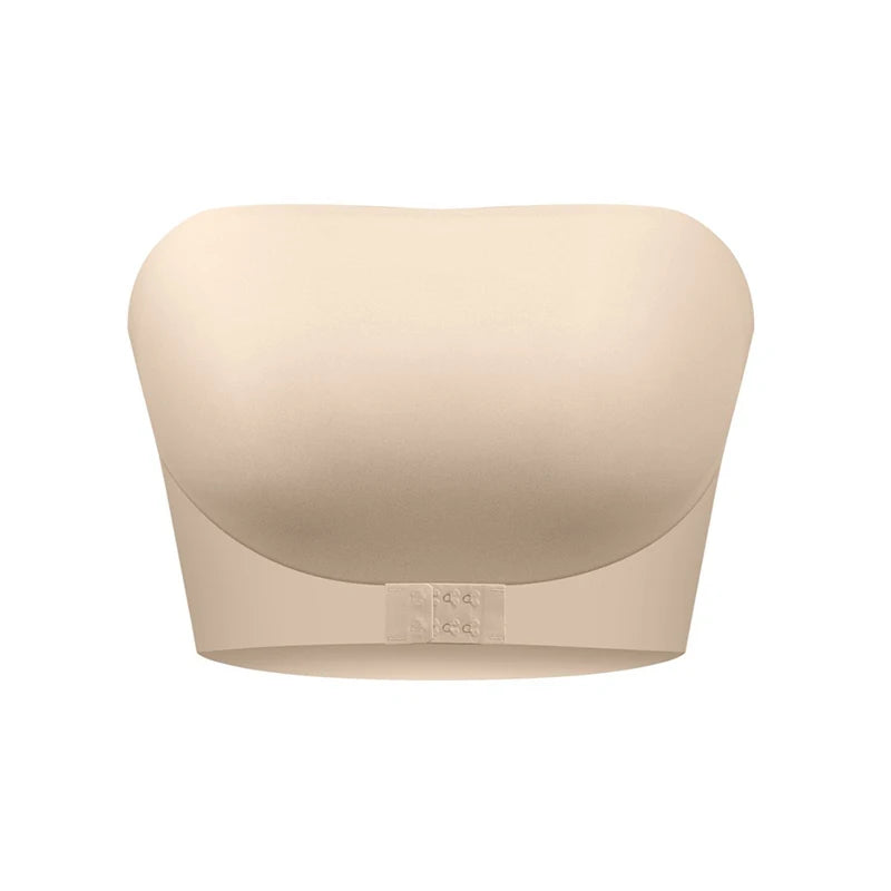 Aishang Underwear Bra Women‘s Front Closure Bra Brassiere Push up Smooth Strapless No padding Seamless Regular Sexy Women Summer