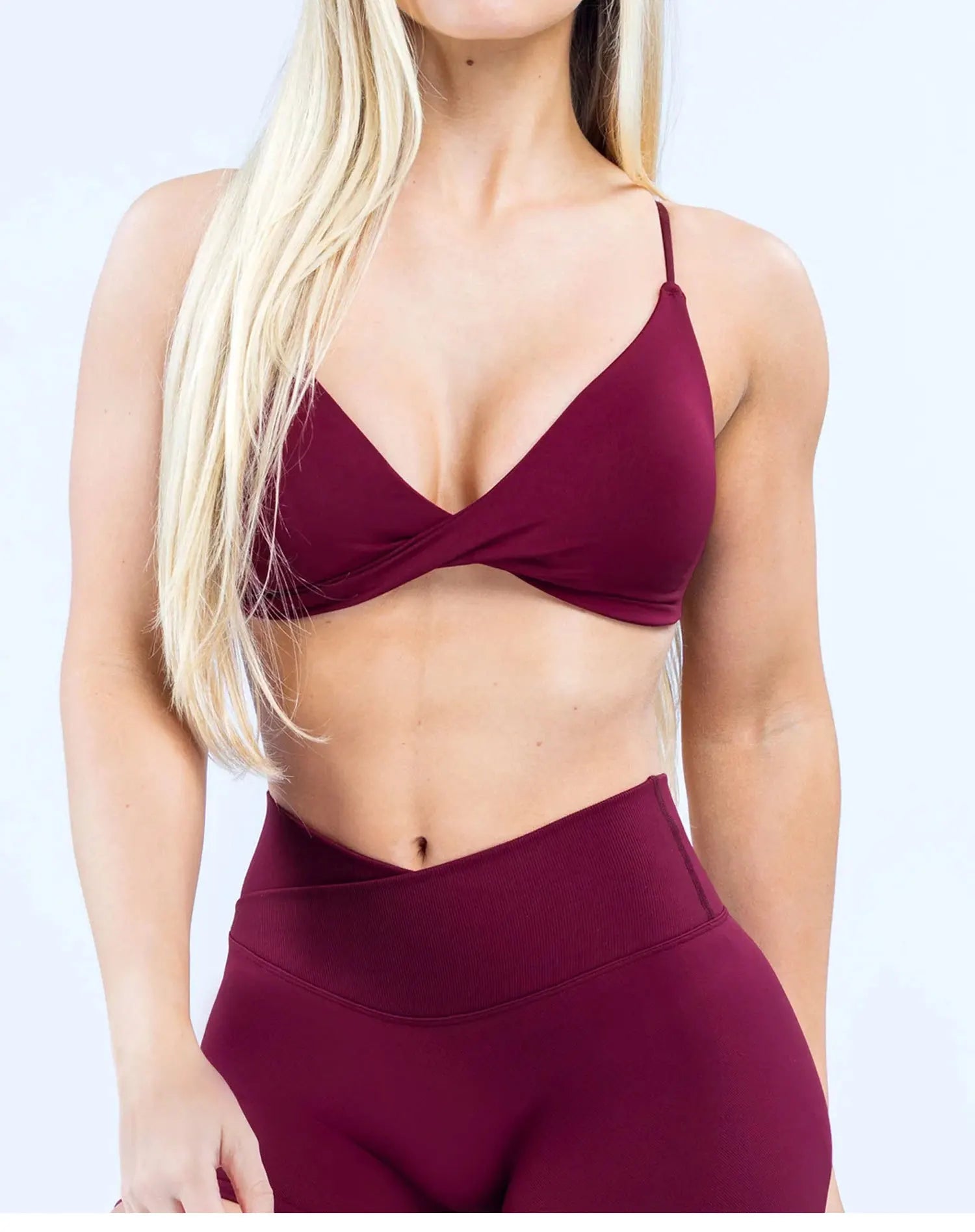 Vision Twist Front Sports Bra High Support Women Gym Clothes Fitness Underwear Push Up Seamless Yoga Bra Workout Yoga Top