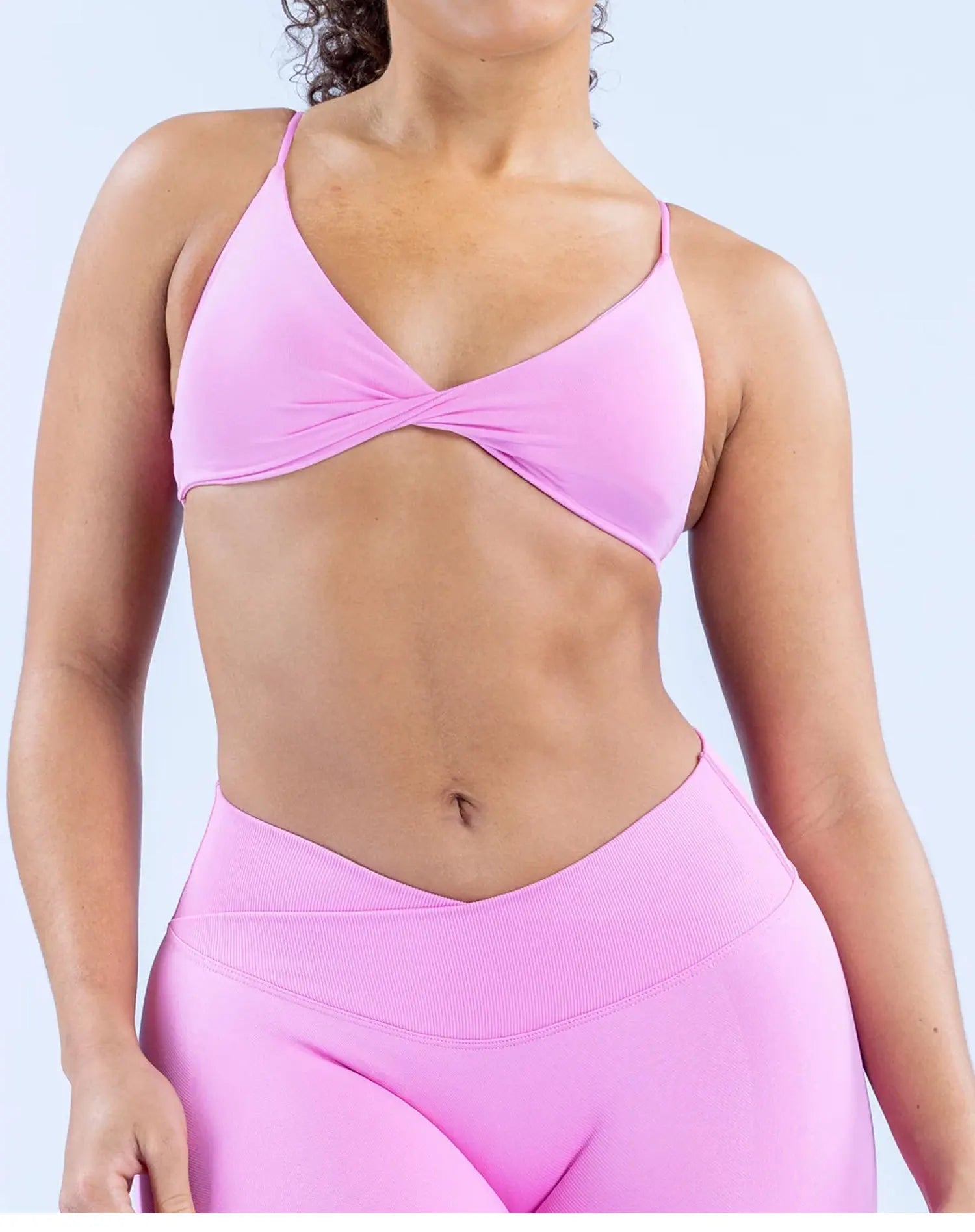 Vision Twist Front Sports Bra High Support Women Gym Clothes Fitness Underwear Push Up Seamless Yoga Bra Workout Yoga Top