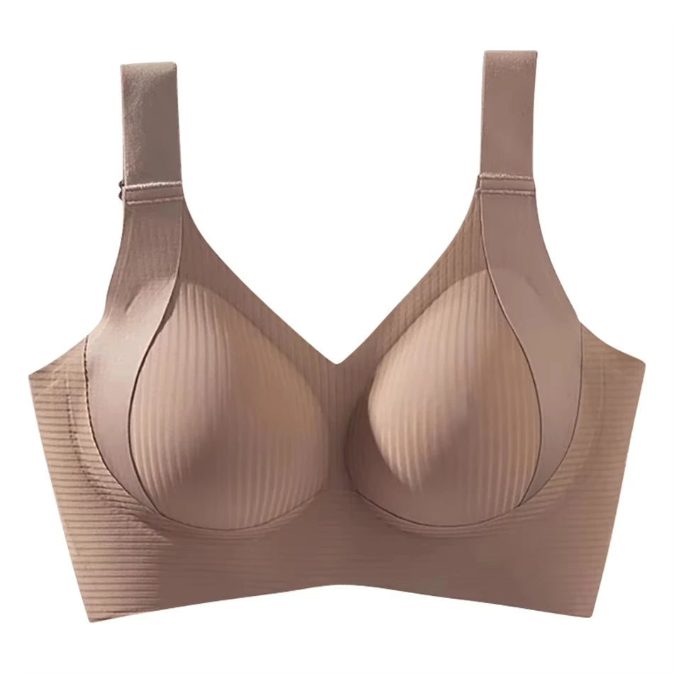 1/2PCS Women's Seamless Underwear, Thin Style, Large Breasts, Small Breasts, No Wires, Pull-up And Anti-sagging Large Size Bra