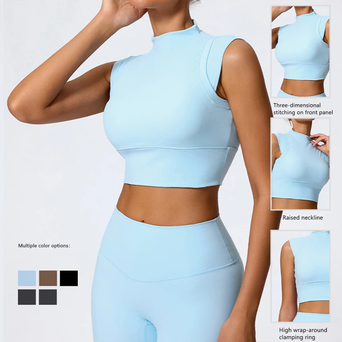 High Impact Gym Top Female Push Up Sports Bra Yoga Clothing Sports Vest Women Workout Crop Top Female Shockproof Brassiere Women