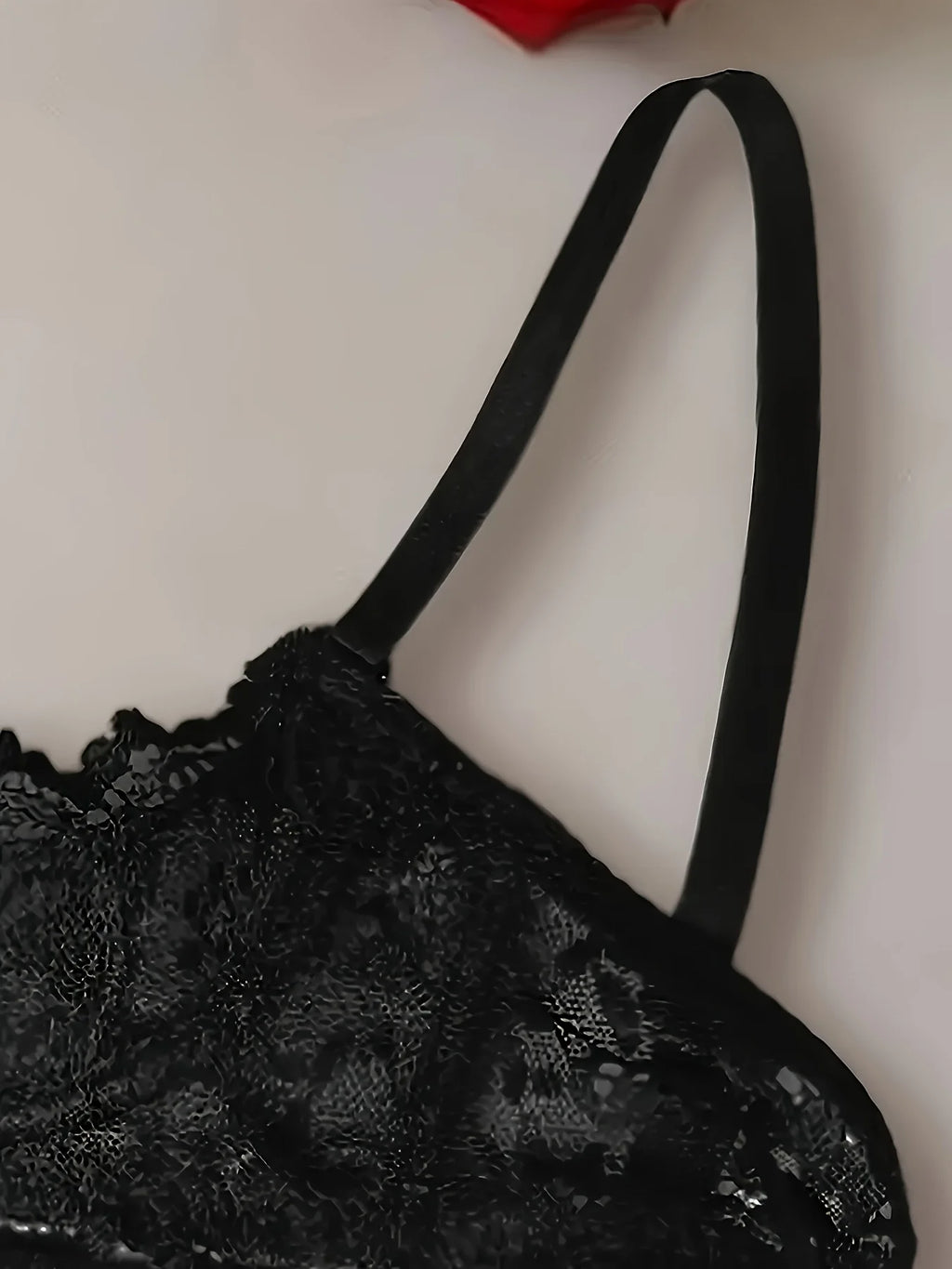 2PCS women's lace open cup lingerie, soft, skin friendly, breathable, plus size anti sagging sexy lingerie