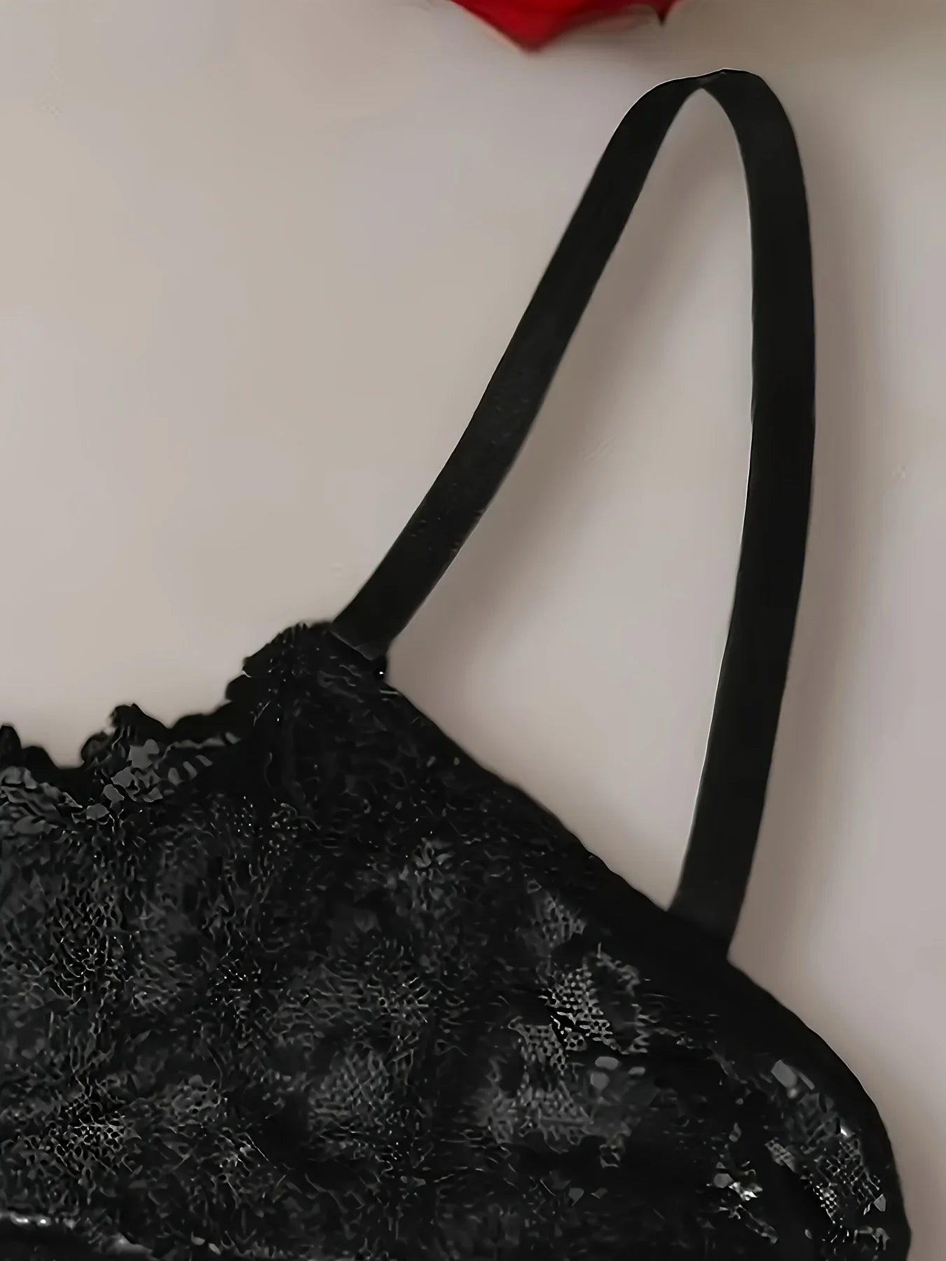 2PCS women's lace open cup lingerie, soft, skin friendly, breathable, plus size anti sagging sexy lingerie