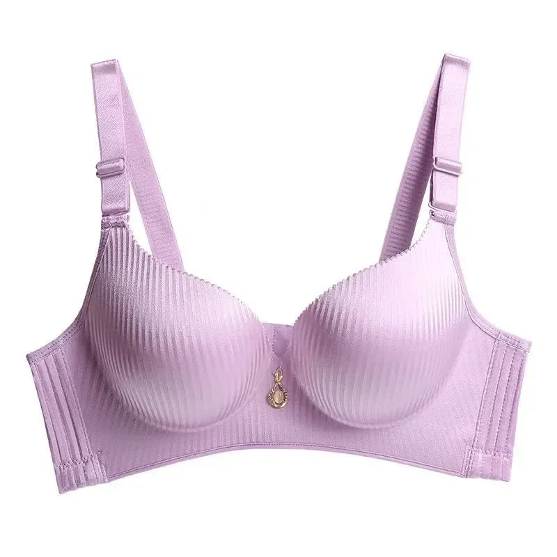 Women's 8CM Extreme Push Up Bra Wireless Side Smoothing Lift Enhance for Small Flat Chest Seamless Breathable Comfort AA A B Cup