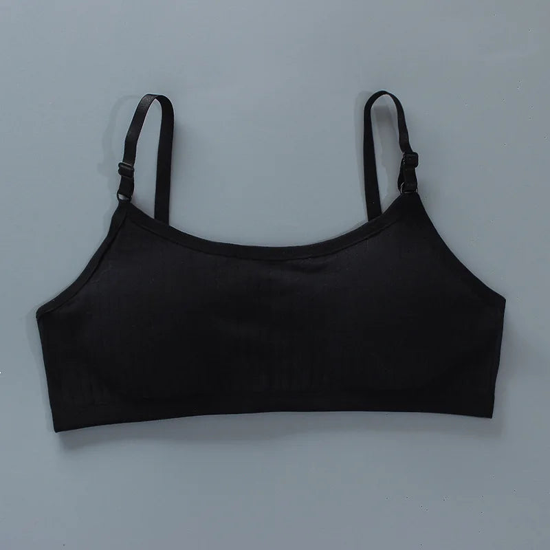 Girls Training Bras 4-Pack – Seamless Soft Cotton Vest Bra (Ages 8–20)
