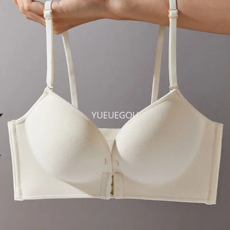 10cm Front Closure Push-Up Bra – Halter Neck for Small Chest