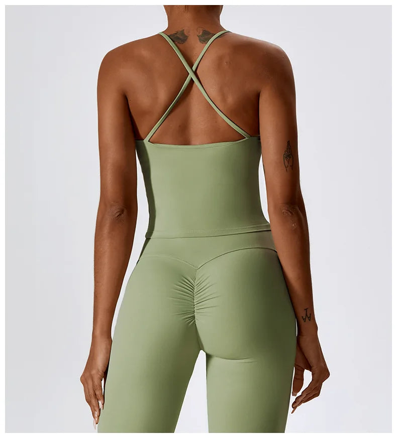 Breathable Yoga Bra Outdoor Gym Running Sports Bra Fitness Tops For Women Quick Dry Workout Clothing Yoga Tank Top
