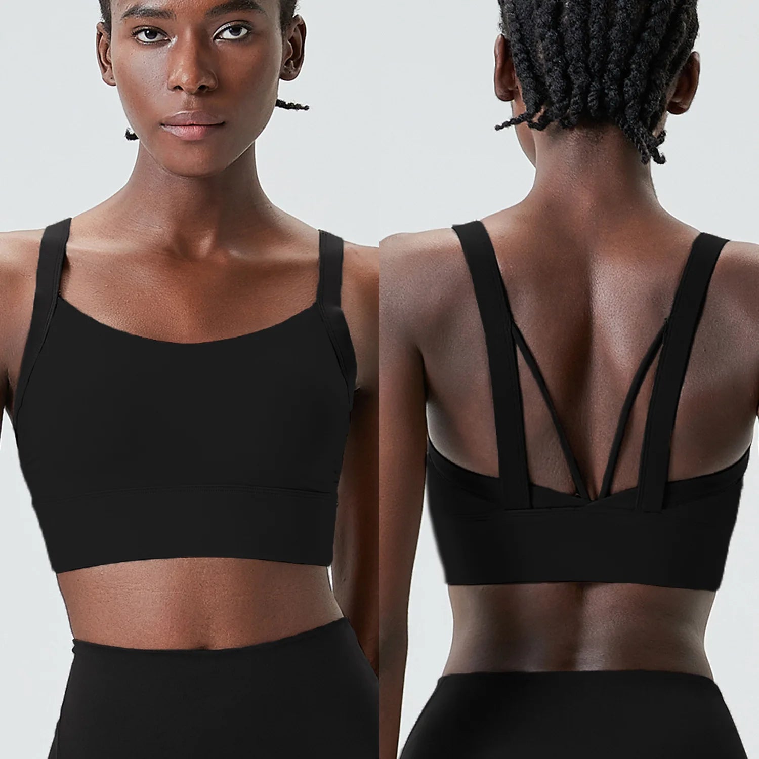 Women Fitness Yoga Bra Stretchy Soft Sexy Back Gym Crop Top Fashion Patchwork Running Top Breathable Quick Dry Sports Underwear