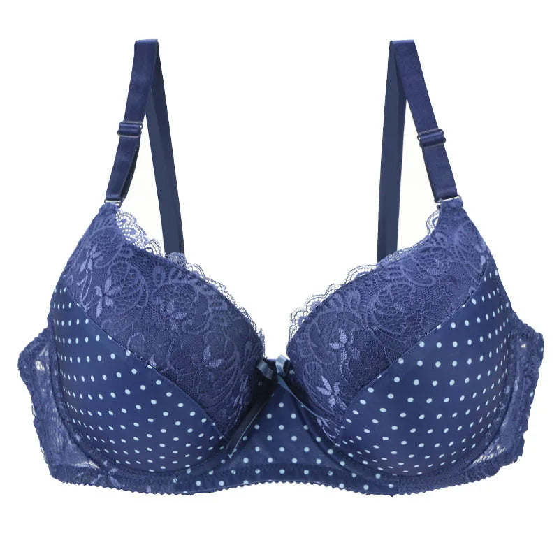 DaiNaFang Lace Push-Up Bra – Full Cup Underwire B C D E