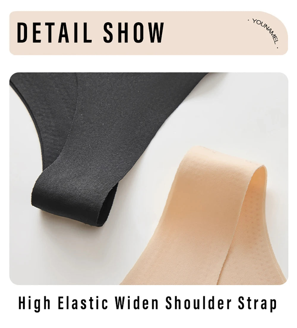 Wireless Posture Correction Bra For Women Seamless Push Up Bralette Back Support Daily Bra Full Coverage T-shirt Brassiere