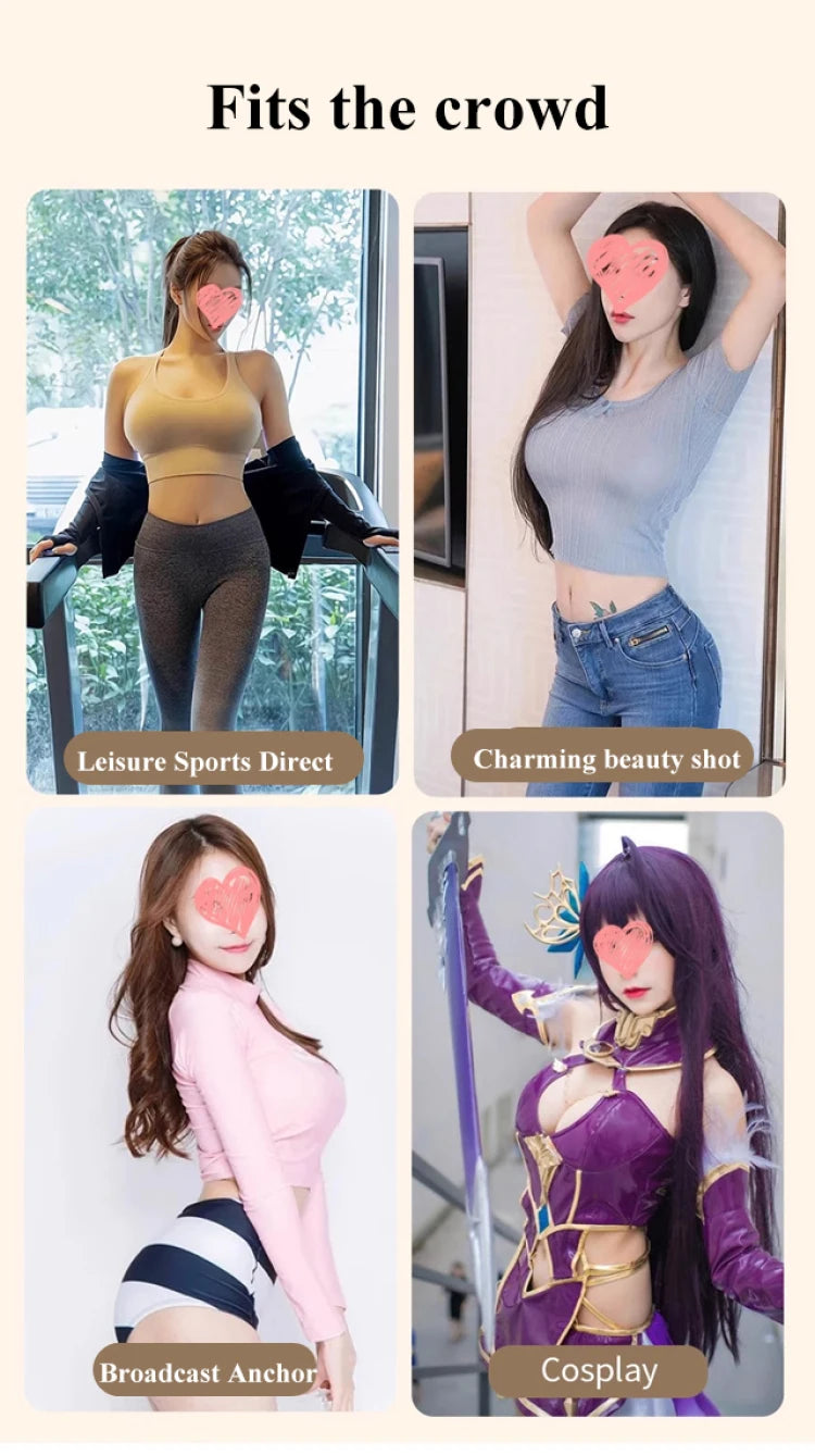 Women's Oversized Silicone Fake Breasts Sexy Bra Underwear Prosthesis Lingerie Bralette Cosplay Padded Everyday Bra Crop Top