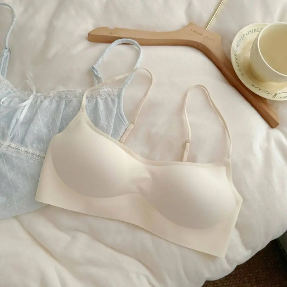 AB Cup Push-Up Bra – Seamless Low Neckline Breathable T-Shirt Everyday S–XL
